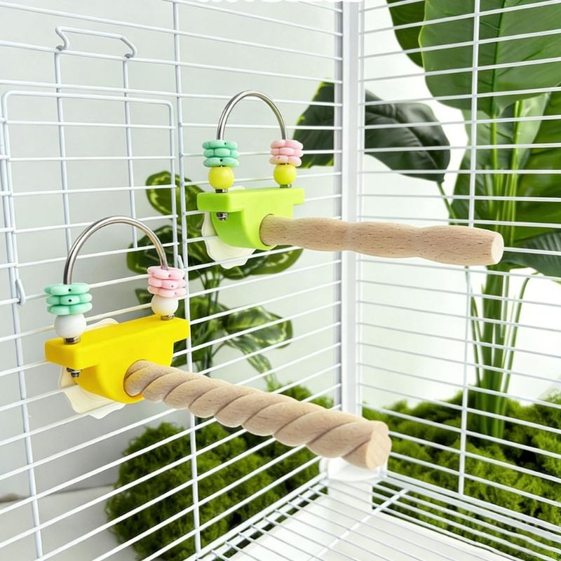 Durability Wooden Parrots Gym Interactively For Climbing Jumping And Playing Helps Prevent Boredom In Pet Birds