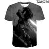 Attack on Titan 3D Pattern T-Shirt for Anime Fans, Stylish Cartoon Tops, Lightweight Polyester Casual Streetwear Clothes