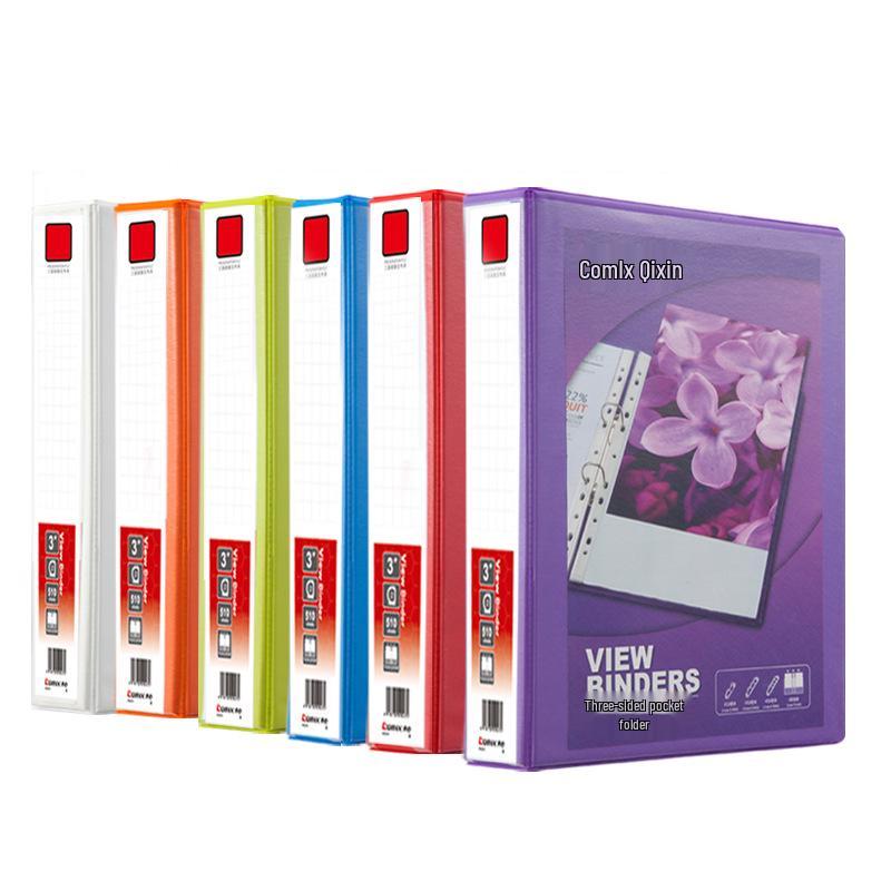 Qixin A0234 American Style 3-Pocket A4 Folder with 2-Hole D-ring Binder Not Applicable