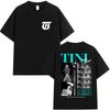 Koszulki Hip Hopowe Piosenkarka TINI STOESSEL Futtura Tour Nowy Album Koszulki Graficzne Moda Harajuku Krótki Rękaw Bawełna Codzienne Streetwear