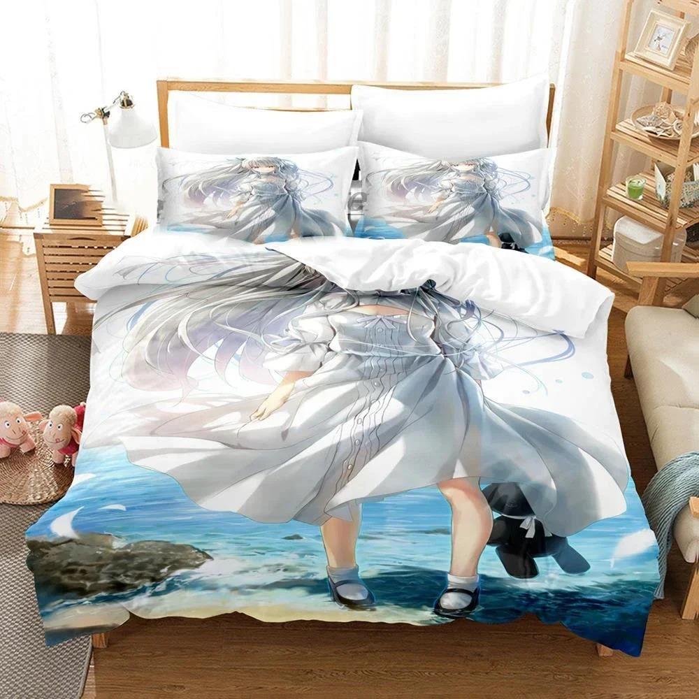 3D Printed Yosuga No Sora Kasugano Bedding Set Anime Duvet Cover Double Twin Full Queen King Adult Kids Quilt Cover