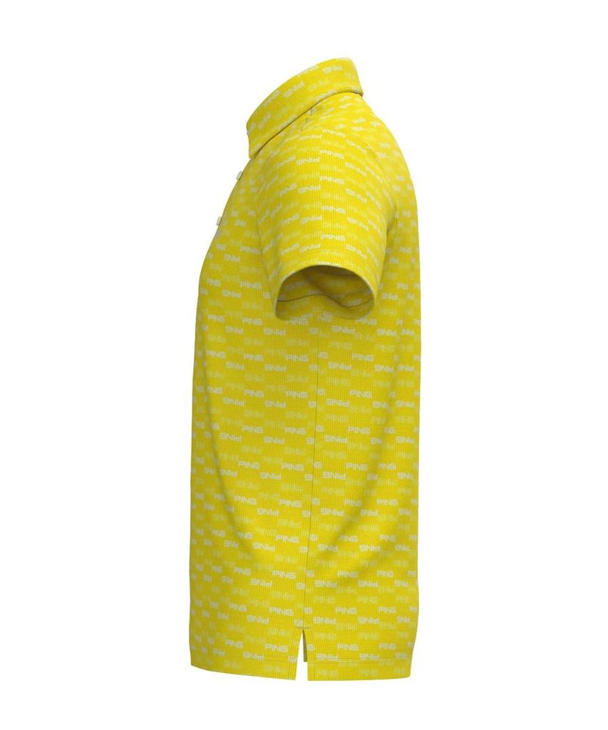 Ping Apparel Men's Short Sleeve Polo Shirt (All-Over Print, Moisture-Wicking, Quick-Drying) / Golf / 621-4260813 061_Yellow, Size M