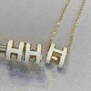 Love Home High-Quality CNC Gold-Plated 'H' Choker Necklace - Available In Rose Gold, White, Milk Tea Colors & Various Sizes