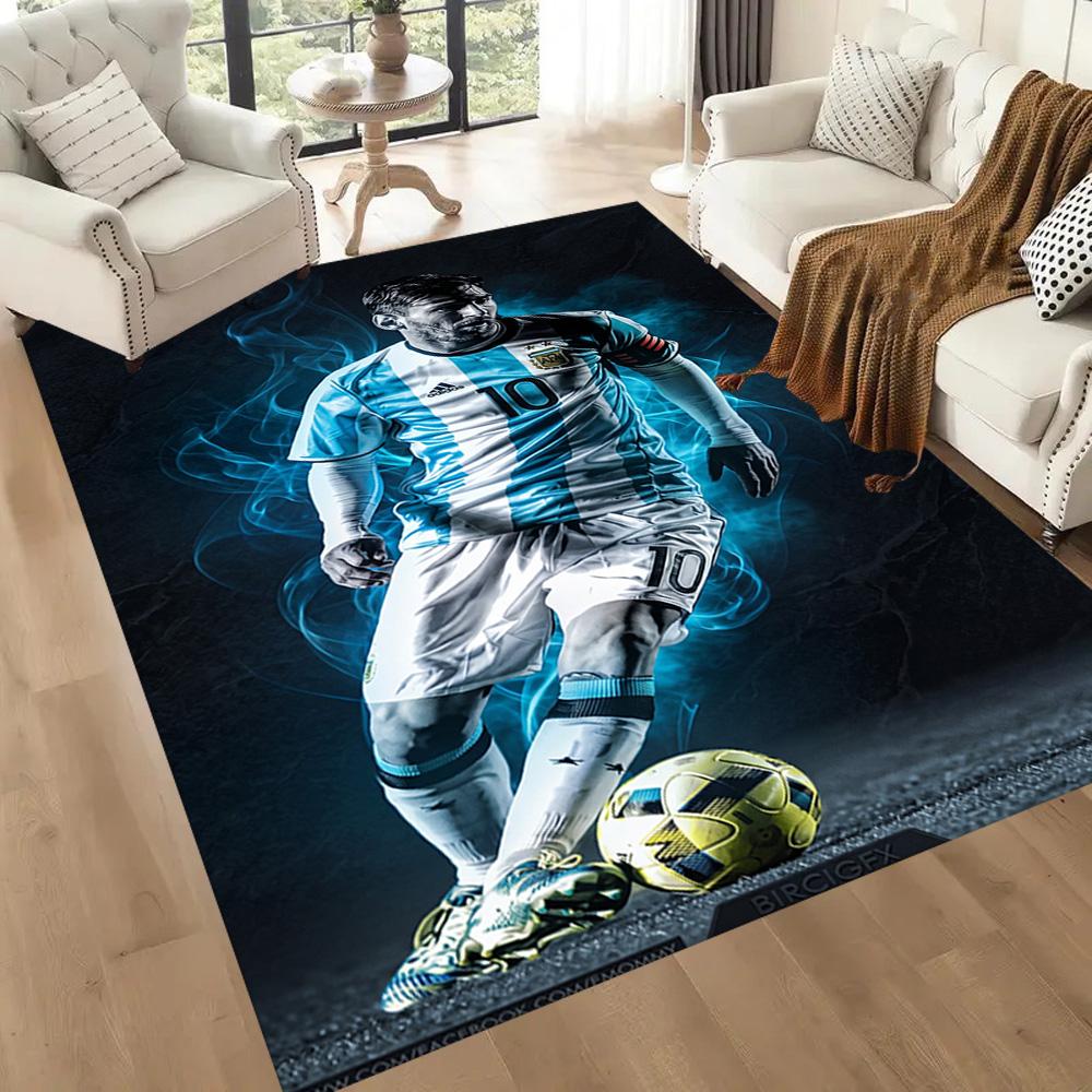 Messi 504 Floor Mat Suitable for Foyer Study Room Game Room Playrooms Antislip Carpet Decorate Offices Gift for Festivals