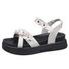 Thick-soled Heightening Sandals Women's 2025 New Summer Wear with Skirt Fairy Wind Beach Shoes Super Fire Roman Shoes
