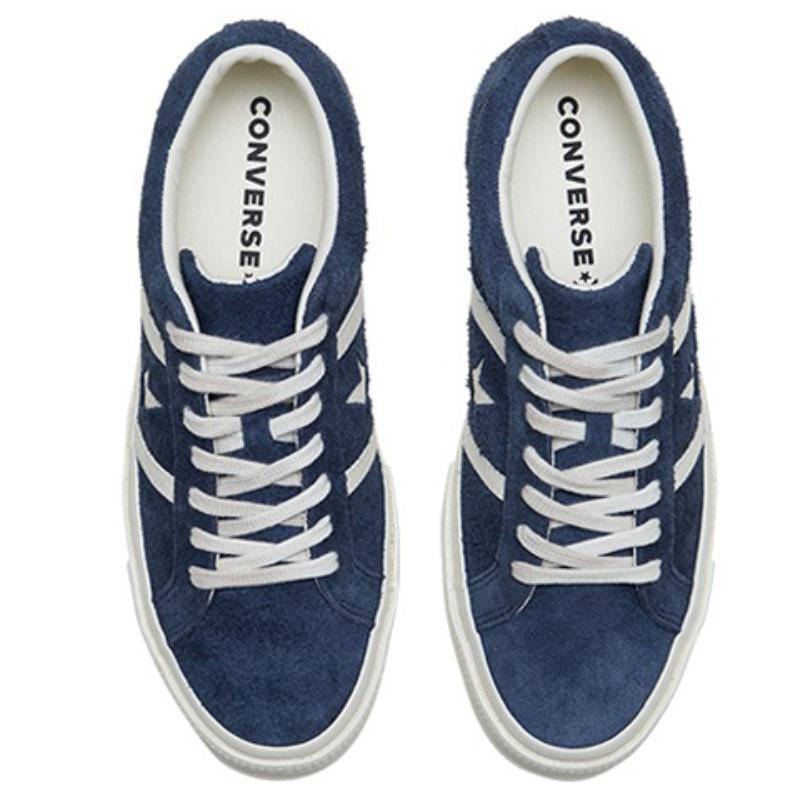 Converse One Star Acadamy Ox Obsidian Trendy Versatile Low-Top Espadrilles Unisex Navy Blue
