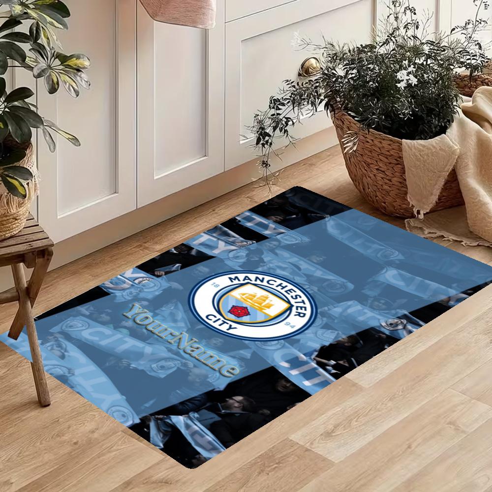 Manchester City Customize Your Name Kitchen Rug Runner Rug Laundry Mat Hallway Entryway The Best Gift Choice