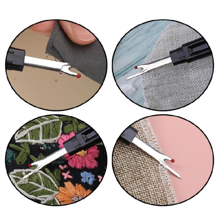 6pcs Black Crossstitch Removing Stitchs StainlessSteel Quick Thread for Removing Stitchs Sewing Accessories