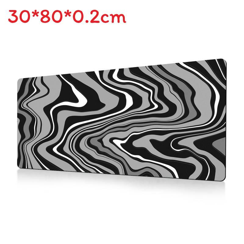 Ofis Masası Konforu İçin Kaymaz Yüzeyli Soyut Akışkan Büyük Mouse Pad