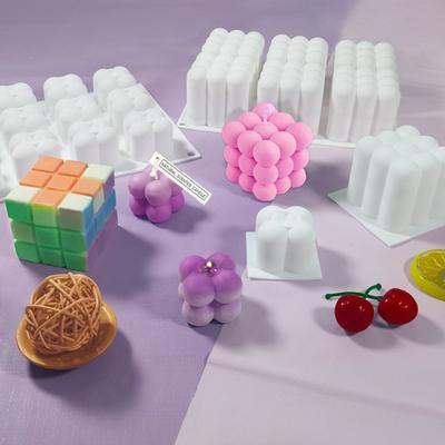 Kerzenform Umweltfreundliches Hitzebeständiges Silikon Einzigartig geformte Kuchen-Harzform für Zuhause