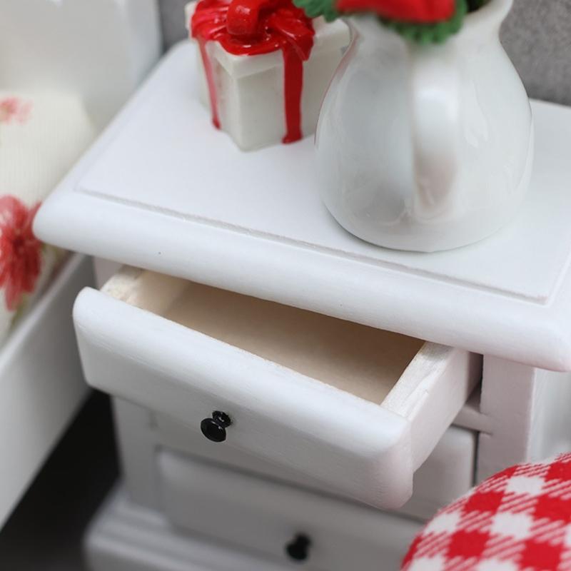 Elegant Dollhouses Miniature Side Cabinet Model Furniture Perfect For Enhancing Dollhouses Project Scene Decoration
