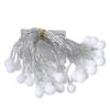LED Frosted White Outdoor Ball String Lights, New Year & Christmas Decoration, CE & ROHS Certified