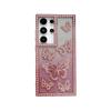 Gradient Glitter Powder Three Dimensional Butterfly Suitable for Samsung S25 Mobile Phone Case S24ultra Flash Diamond A14 A26 Protective Case