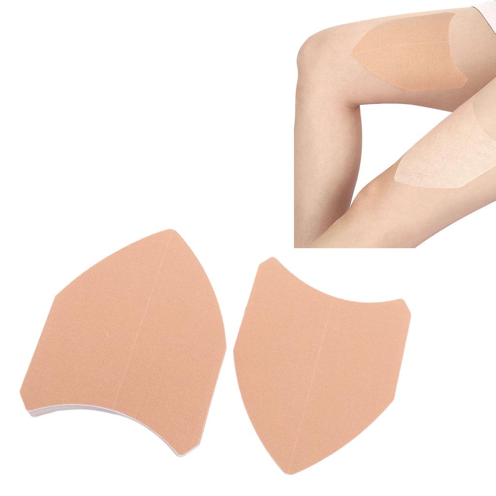 20pcs Skin Colour Thigh Inner Rub Patch Elastic Fabric V Shaped Anti Chafing Skin Tape for Knee Calf