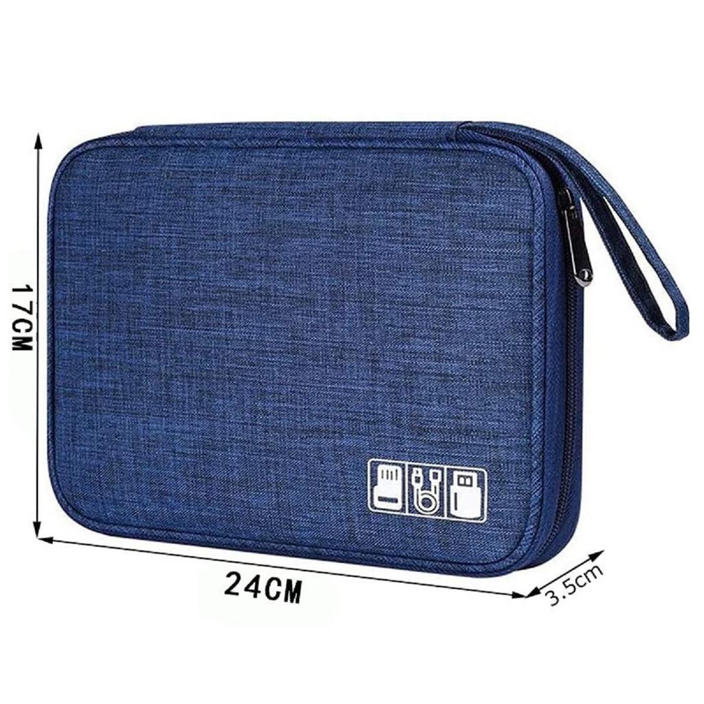 Laptop Cable Storage for Organizing PC Peripherals and Travel Convenient Slim Cosmetic Multifunctional Mesh Organizer for Household Business and