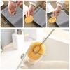 Sponge Clip Bottle Brushes Cup Scrubber Long Stainless Steel Handle Wineglass Cleaner Replaceable Head Kitchen Cleaning Tools