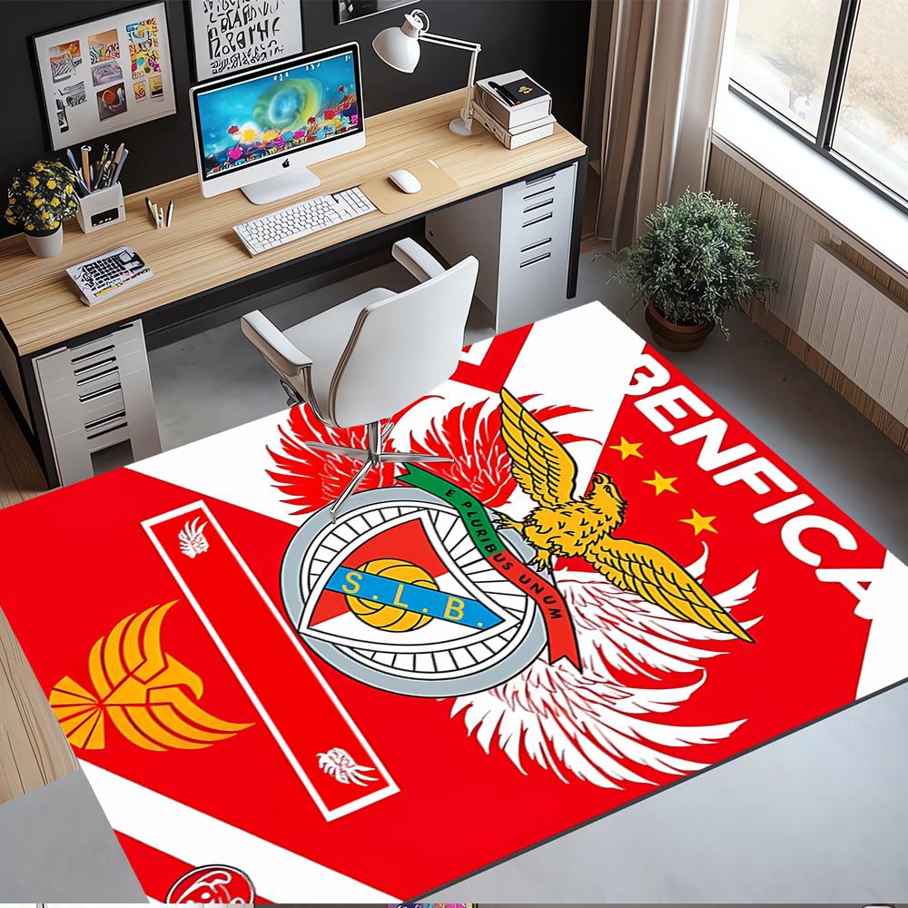 S.L. Benfica Bedruckter Teppich, Teppich, für Bürostuhl Wohnzimmer Schlafzimmer Küchenraum Dekor Geschenke.