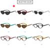 Fashion New  Eye Sunglasses Personalized Versatile Street Photography Frame Sunglasses Anti Blue Light Flat Lens Eyewear