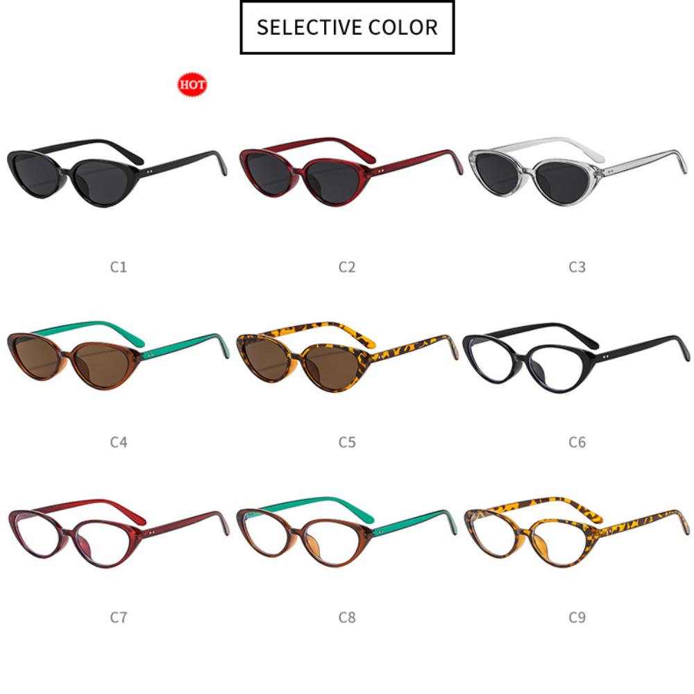 Fashion New  Eye Sunglasses Personalized Versatile Street Photography Frame Sunglasses Anti Blue Light Flat Lens Eyewear
