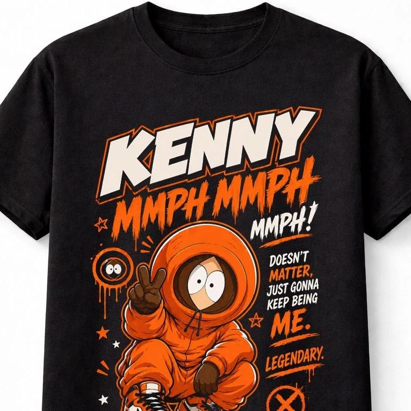 South Park Kenny McCormick Graphic Tee Funny Cartoon Unisex TShirt S