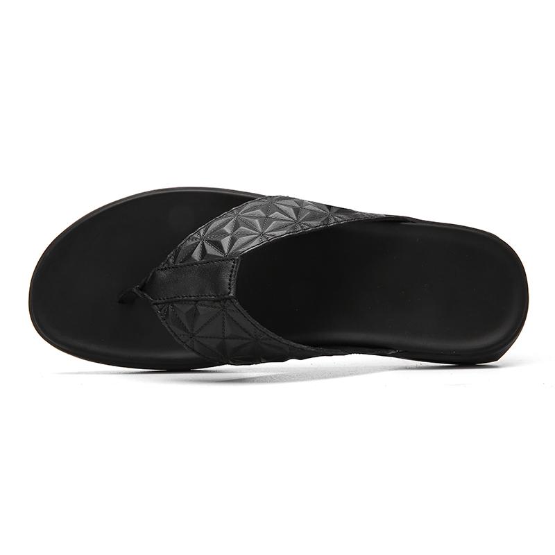 Mens Flip Flops Black Flat Slippers Summer Daily Slippers Men Breathable Comfort Trend Beach Cool Slides Man Youth Outdoor Shoes