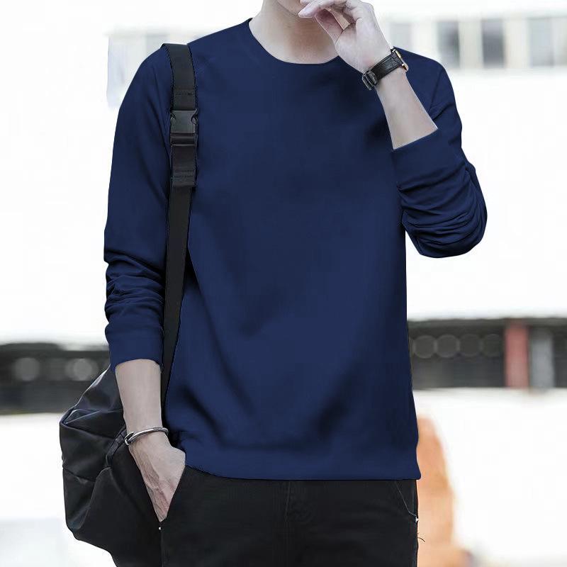 2024 Spring Men's Trend Long Sleeve Pullover Hoodie Undershirt