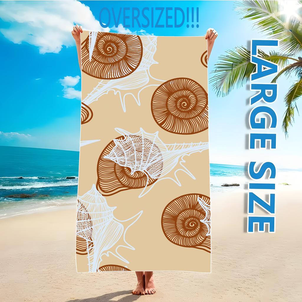 Asciugamano da Spiaggia con Stampa Tartaruga Marina Verde Tropicale Asciugamano Rapido Asciugatura Costiero Subacqueo per Vacanze Estive al Mare e Relax a Bordo Piscina
