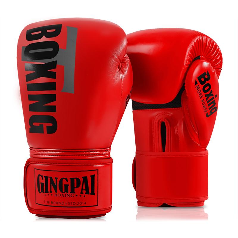 

Gingpai Boxing Gloves Children Adult Boxing Gloves Fighting Mens Set Male Kids Muay Thai Fighting Fitness Training Sandbag Gloves 6oz