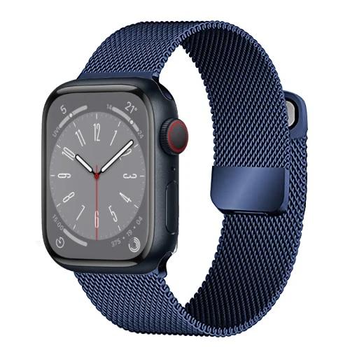 Milanese Loop Band for Apple watch Ultra 9 8 7 6 5 SE 45mm 49mm 44mm/41mm/40mm Metal Magnetic Strap iWatch 11 10 46mm 42mm Band