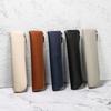 Zipper Leather Pen Bag Holder Pen Storage Pouch Pen Protective Bag  Scrapbook Crafts