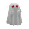 Halloween Ghost Figurine Middle Finger Ghost Ornament Resin Flip The Bird Ghost Statue for Desk Home Office Bathroom
