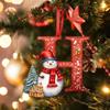 1Pcs Navidad Gift 26 Letters Acrylic Pendant For Christmas Tree Personalized Xmas Decoration Holiday Home Ornaments