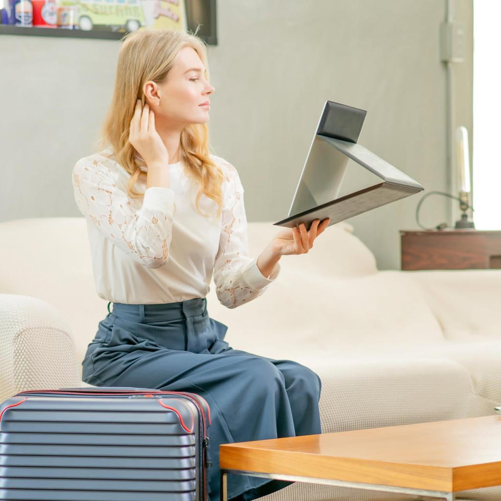 HORIUCHI MIRROR - Safe and Secure, Unbreakable Mirror, Folding Mirror, LL Size, Makeup Mirror, Birthday Gift