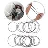 20Pieces 1mm Square Folded Rubber Belts 70-100mm New Assorted Common Belt