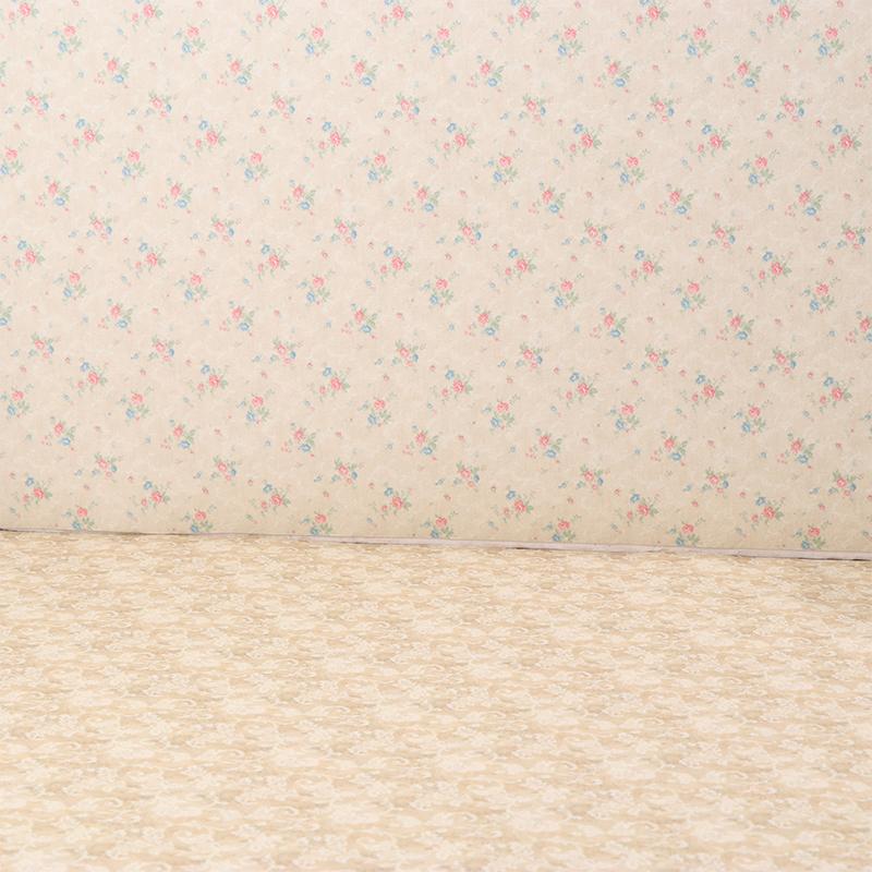 1 Meter 1/12 Dollhouse Printed Wall Paper Floor Covering Doll Home Background Sticker Decor Micro Scene Construction Props