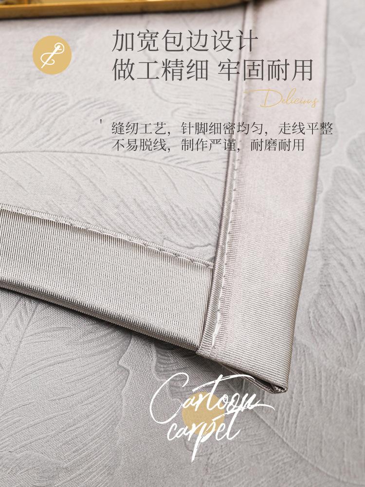 Jacquard Sofa Cover Anti-slip Couch Covers 1/2/3/4 Seat Slipcovers For Living Room  Solid Color Sofa Towel Cover Gray Wrap Edge