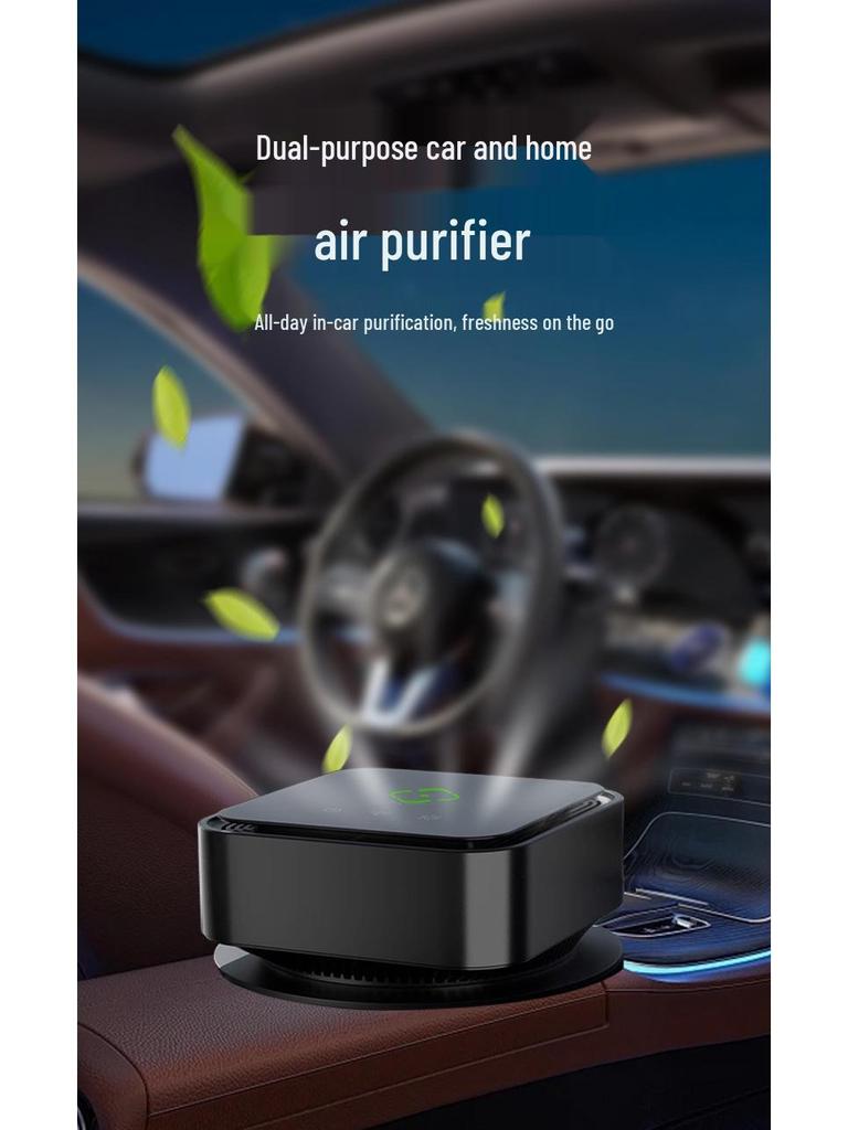 Portable Car Air Purifier with Negative Ion for Indoor Use – Removes Formaldehyde and Sterilizes