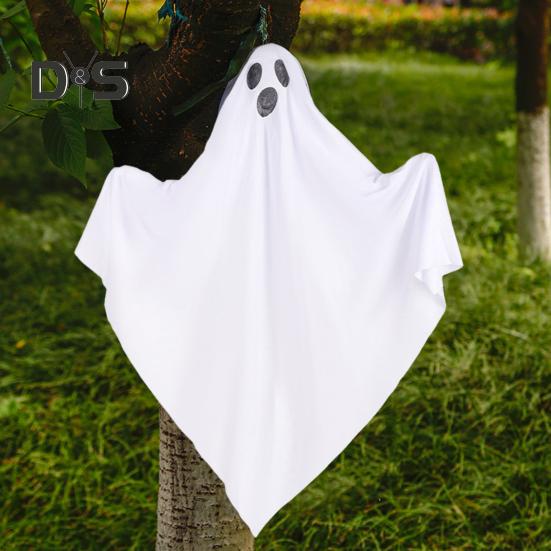 Halloween závěsný duch strašidelný LED svítí na baterie napájený létající duch venkovní dekorace pro strašidelný dům party rekvizita