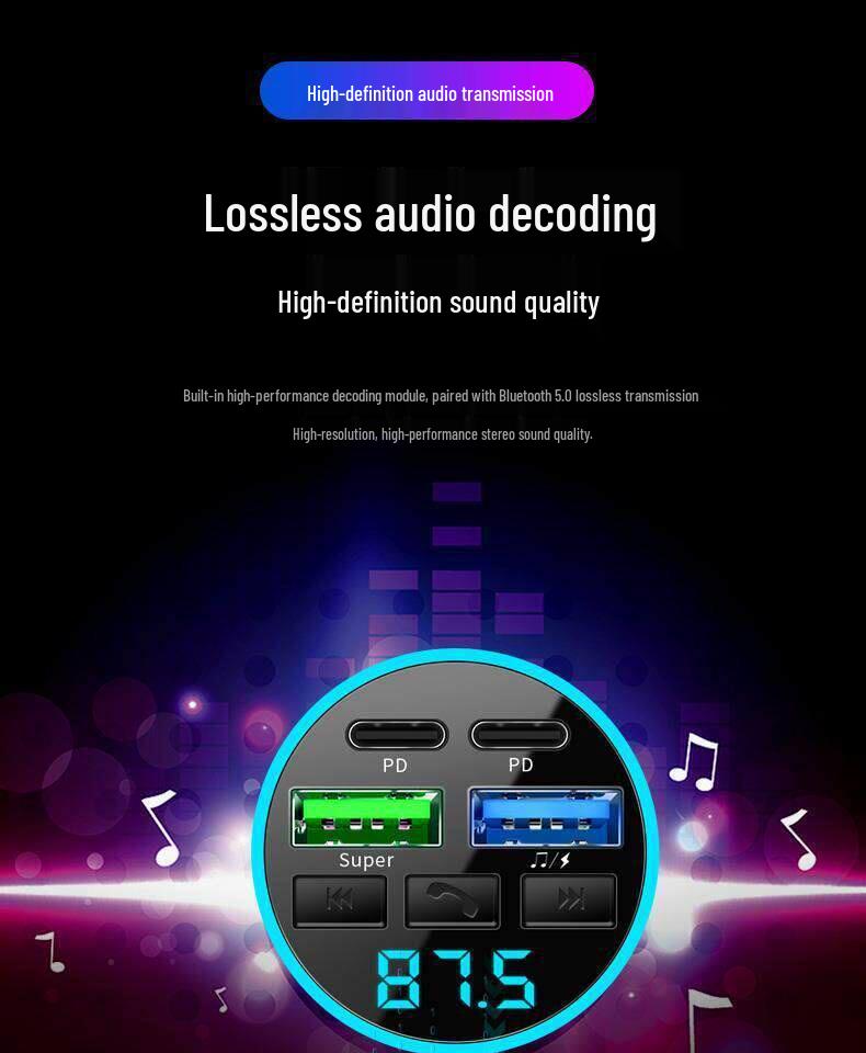 Geely Car Bluetooth Receiver: High-Quality MP3 Player & Fast-Charging Cigarette Lighter Charger