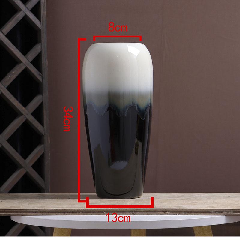 Ceramic Small Flower Vase for Living Room & Dining Table - Creative Hydroponic Floral Decoration.