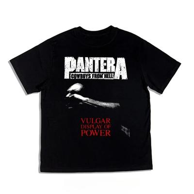 2025 Roll Pantera Pandora Band Printed Tshirts Pure Cotton Short Sleeve Fashion Brand High Quality Short Sleeves Plus Size Loose