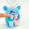 Non-Toxic Mini Children Dual Water Dispenser Toy With Cute Pink Blue Cold/Warm Water Juice Milk Drinking Fountain Simulation Kitchen Toys