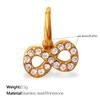 Exquisite Shining Diamond-Encrusted Gold Pendant, High-End Temperament, Light Luxury Earrings, Necklaces, Jewelry Accessories