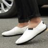 Fashion Business Slip on Loafers Genuine Leather Man Casual Flats Men Classic Dress Shoes Summer Men's Driving Shoes Walking Moccasins