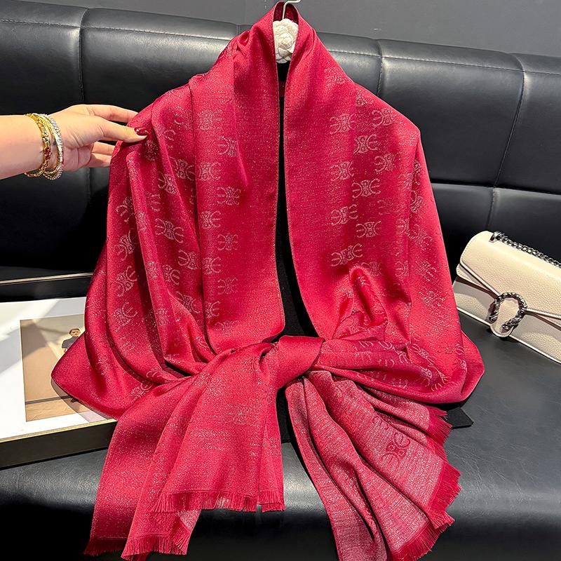 New Ladies Elegant Print Hijab Tencel Cotton Long Scarf With Four Seasons Sun Protection Scarf Decoration Shawl Wrap Headscarf