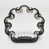 Jingle Tambourine 1Pcs Petal Shaped Percussion Handheld Instrument For Adults School Music Class Family Party