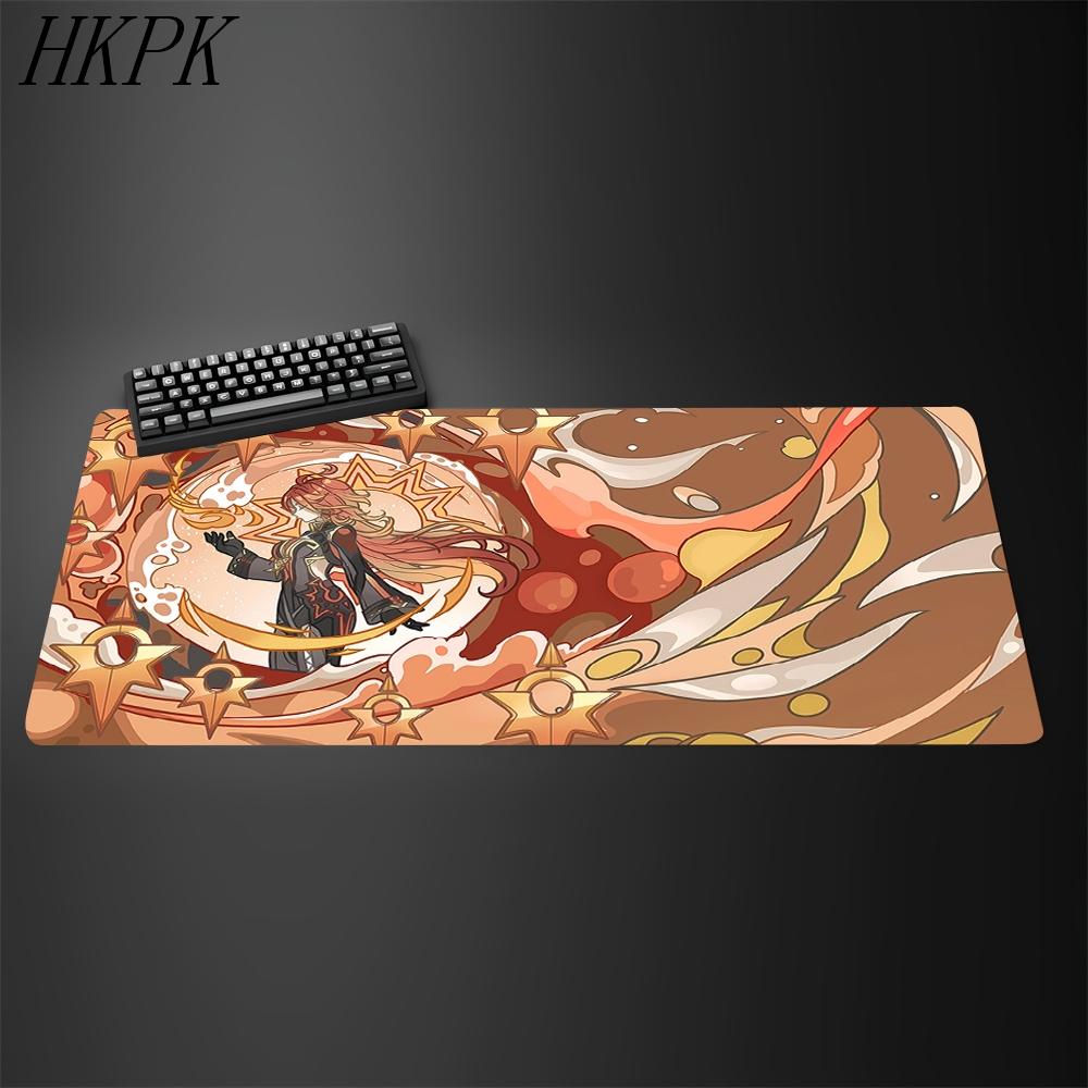 Anime Game Furina HuTao YaeMiko Raiden Keqing XXL Genshin Impact Large Mousepad Rubber Mouse Pad Keyboard Desk Nonslip Mat Xxl