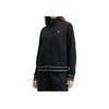New FILA Knitted Fabric Long Sleeved Coat Women's Jet Black F11W528501FBK