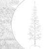 Artificial Half Christmas Tree with Stand Slim White 120 Cm