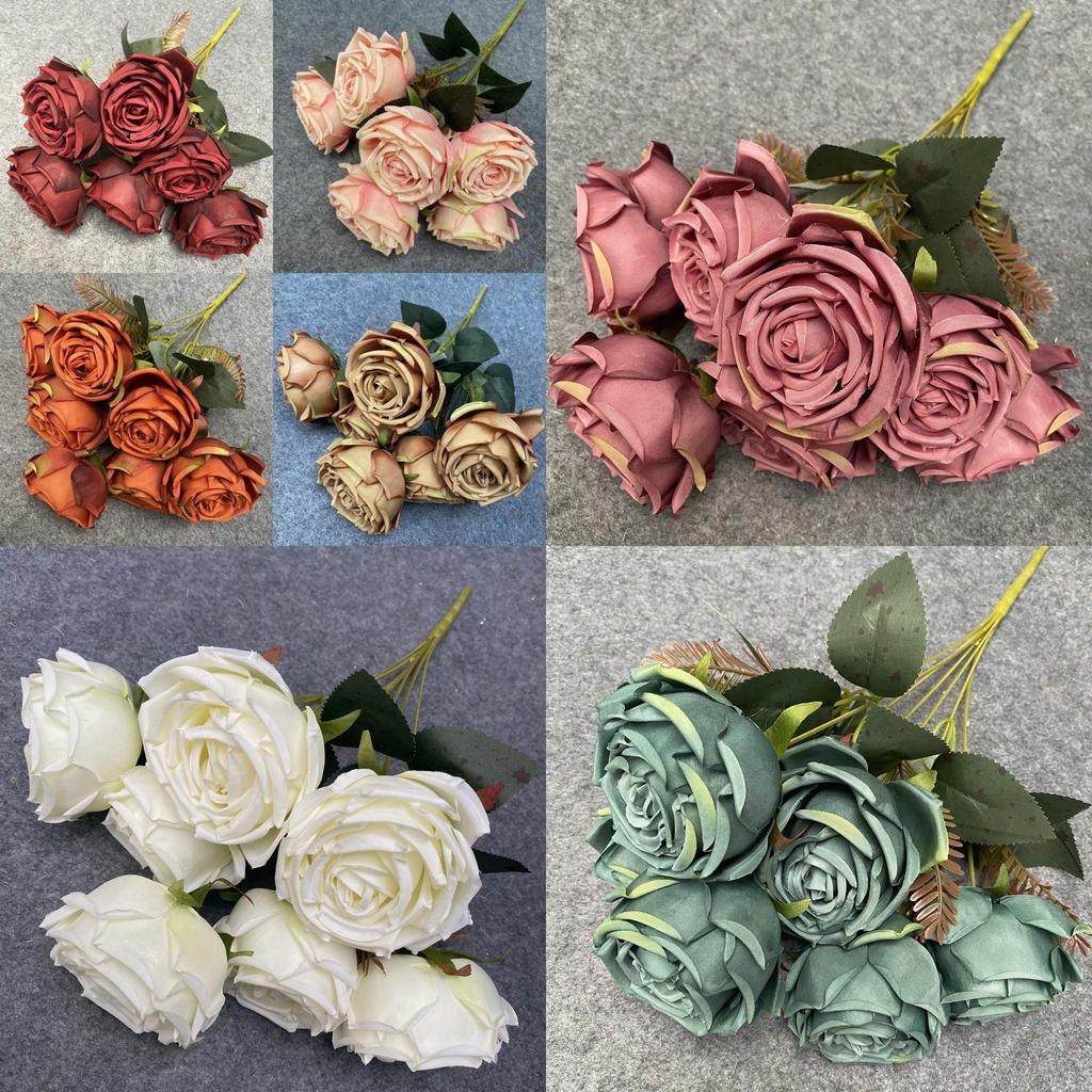 Realistic Fake Flower Arrangement For Home Living Room Wall Decor And Event Settings